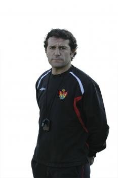 El entrenador de C.D. Ourense, Luisito