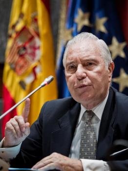 El presidente del Consejo General del Poder Judicial y del Tribunal Supremo, Carlos Dívar. Foto: EFE/Emilio Naranjo