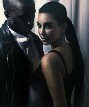 Kim Kardashian y Kanye West. Foto: Twitter
