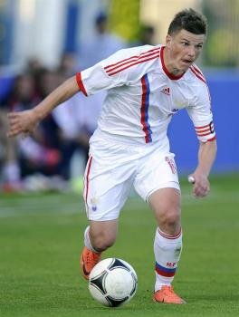El jugador de la selección rusa Andrei Arshavin. Foto: EFE/JEAN-CHRISTOPHE BOTT