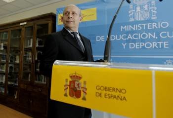 José Ignació Wert, ministro de Educación y blanco de las críticas de los rectores gallegos. (Foto: KIKO HUESCA)
