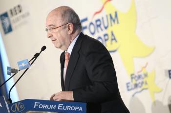El comisario europeo de la Competencia, Joaquín Almunia, en una conferencia en Madrid. (Foto: ARCHIVO)