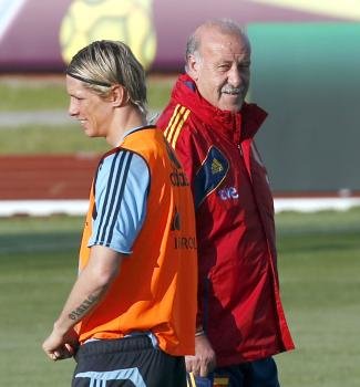 Torres y el seleccionador, Vicente del Bosque.