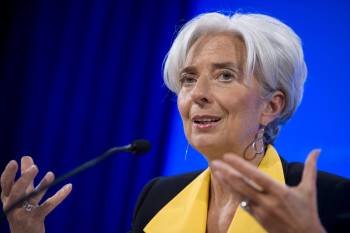 La directora del Fondo Monetario Internacional Christine Lagarde. (Foto: MANU BRABO)