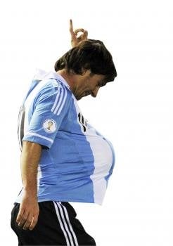 Leo Messi, el día que confirmó el embarazo de Antonella en un partido.