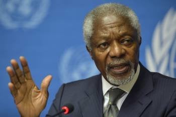 El enviado especial de la ONU para Siria, Kofi Annan. (Foto: M. TREZZINI)