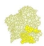 Parte de las provincias de Ourense y Lugo permanecerán este miércoles, día 27, en alerta amarilla .