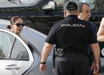 La tonadillera Isabel Pantoja, a su llegada a la Audiencia Provincial de Málaga para el juicio sobre blanqueo de capitales