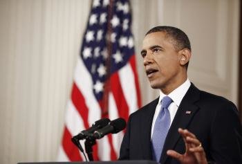  El presidente de los Estados Unidos, Barack Obama, comparece en la Sala Este de la Casa Blanca en Washington (Foto: EFE)