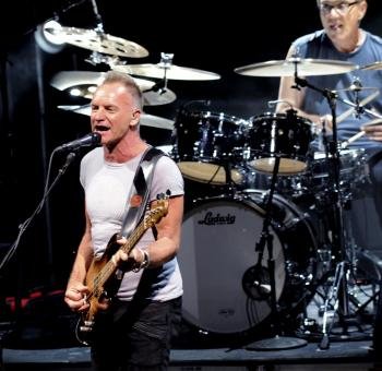Sting durante su concierto en Marbella.