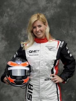 Fotografía de archivo, tomada el 15/03/2012, de la pilota española María de Villota, probadora de Marussia F1 Team (Foto: EFE)