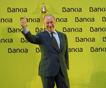 Rodrigo Rato el día de la salida de Bankia a Bolsa. (Foto: ARCHIVO)