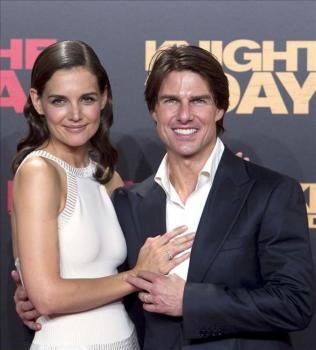 Tom Cruise y Katie Holmes. Foto: EFE/ARCHIVO