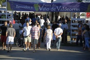 Visitantes de una edición anterior de la 'Feira de Viño de Valdeorras', en A Rúa. (Foto: L.B.)