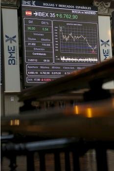 El principal indicador de la Bolsa española, el IBEX 35 (Foto: EFE)