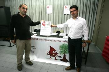 Angel Dorrío y Antonio Carcero durante la presentación. (Foto: MARCOS ATRIO)