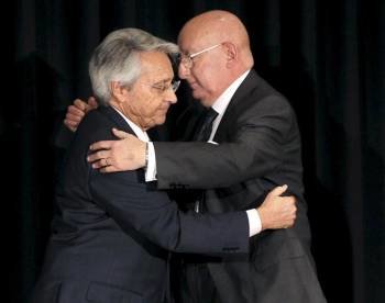 Julio Fernández Gayoso con Mauro Varela. (Foto: ARCHIVO)