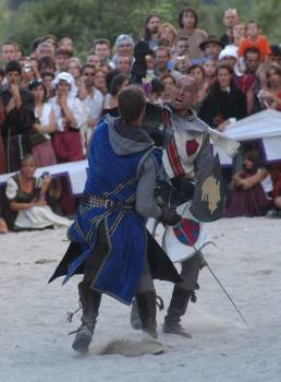 El torneo de la Festa da Istoria. (Foto: MARTIÑO PINAL)