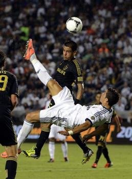 El jugador del Real Madrid el portugués Cristiano Ronaldo