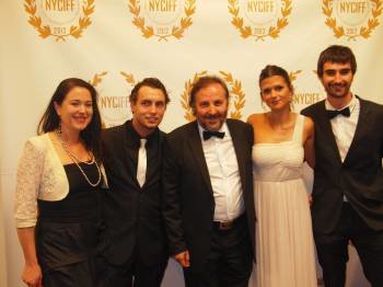 El equipo de 'Vilamor' en la gala inaugural del Festival de Cine de Nueva York.