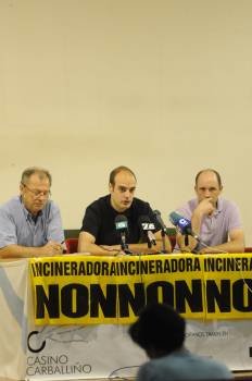 Otero, Reboredo e Nogueira, no acto. (Foto: MARTIÑO PINAL)