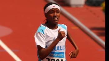 La malograda atleta somalí Yusuf Omar, durante los Juegos de Pekín.