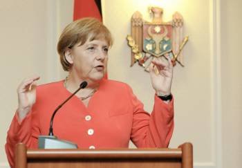 La canciller alemana Angela Merkel, que lidera la lista