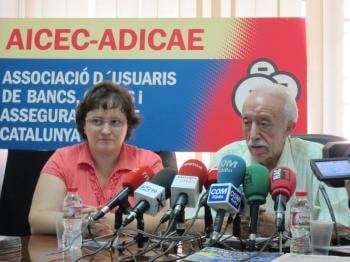 El Presidente De Adicae, Manuel Pardo, Y La Técnica Isabel Pons.