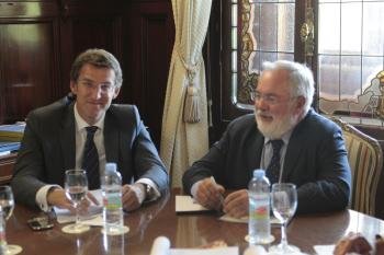  Reunión de Feijóo y Cañete en el ministerio de Agricultura.