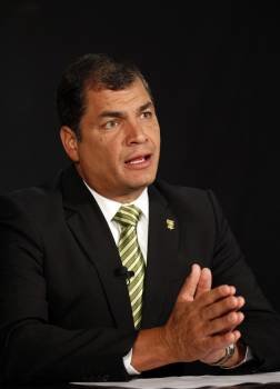 El presidente Rafael Correa.