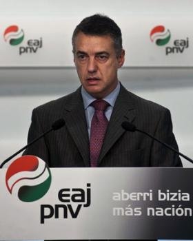 El presidente del PNV y candidato a lehendakari, Iñigo Urkullu