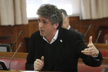El portavoz de Compromiso por Galicia en Ourense, Xosé Manuel Pérez Bouza