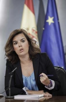 La vicepresidenta del gobierno, Soraya Sáenz de Santamaría (Foto: EFE)