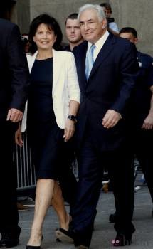 Anne Sinclair y Strauss-Kahn. (Foto: ARCHIVO)