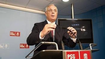 El secretario xeral del PSdeG y candidato a la Presidencia de la Xunta, Pachi Vázquez
