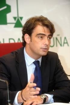 El presidente de la Diputación de A Coruña, Diego Calvo