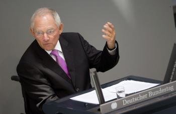 El ministro alemán de Finanzas, Wolfgang Schäeuble