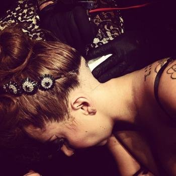 El tatuaje de Lady Gaga (Foto: EFE)