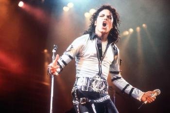 El fallecido rey del pop, Michael Jackson, durante uno de sus conciertos. 