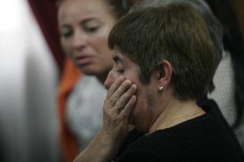 La madre de Laura Alonso, Ramona Pérez, durante la segunda sesión del juicio (Foto: Xesús Fariñas)