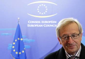 El presidente del Eurogrupo, Jean-Claude Juncker, durante una comparecencia.