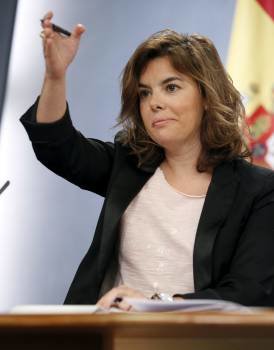 La vicepresidenta del Gobierno, Soraya Sáenz de Santamaría. (Foto: ZIPI)