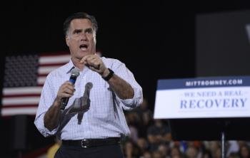 El candidato republicano a la presidencia de Estados Unidos, Mitt Romney