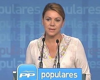 La secretaria general del Partido Popular (PP) y presidenta de Castilla-La Mancha, María Dolores de Cospedal
