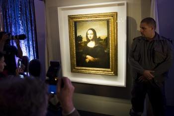El cuadro conocido como la Mona Lisa de Isleworth en Suiza. (Foto: Y. BAILLY)