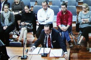 El exalcalde de Marbella, Julián Muñoz, durante su declaración ante el juez. (Foto: JORGE ZAPATA)