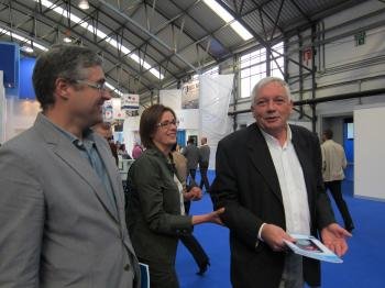 El portavoz nacional del BNG, Guillerme Vázquez, ha realizado una visita a la Feria Internacional de Productos del Mar Congelados Conxemar