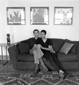 Michelle y Barack Obama en sus primeros años de matrimonio