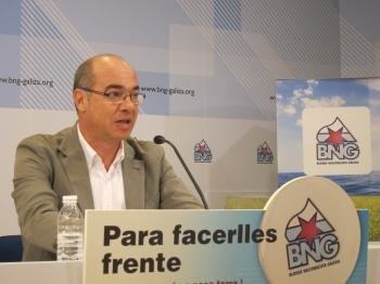 El candidato del BNG a la Presidencia de la Xunta, Francisco Jorquera