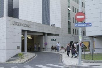 Acceso al servicio de Urgencias del Complejo Hospitalario de Ourense.